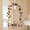 2 Strands 73" Artificial Silk Rose Garland – Pink Flower Vines with Green Leaves for Wedding, Wall, Party, Bedroom & Home Decoration